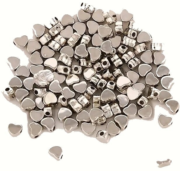 "New" 100 Pc CCB Material Heart-Shaped Loose Beads                            19