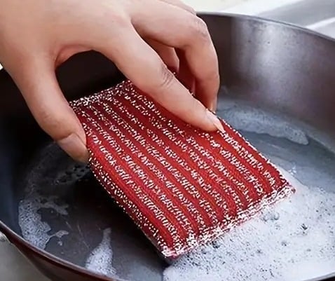 "New" 4Pcs Kitchen Dishwashing Sponge Set                                     20