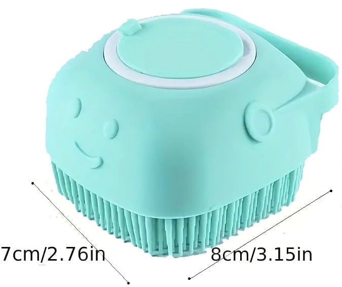 "New" Blue Silicone Fillable Pet Shampoo Brush                                19