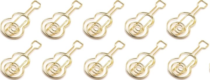 "New" 10pcs Musical Symbol Creative Paper Clip Set                            13