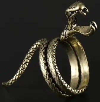 "New" Unique Retro Curved Long Snake Shape Ring                               16