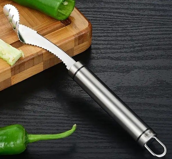 "New" All Metal Stainless Steel Pepper Cutter                                 16