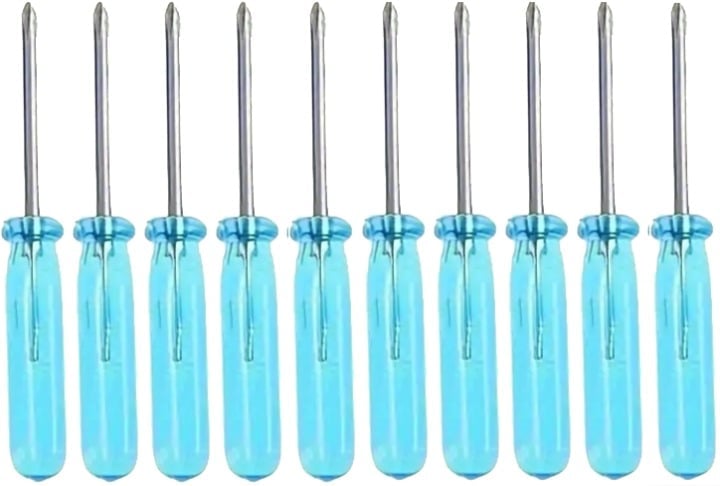 "New" 10pcs Mini Blue Phillips Screwdriver Set                                18