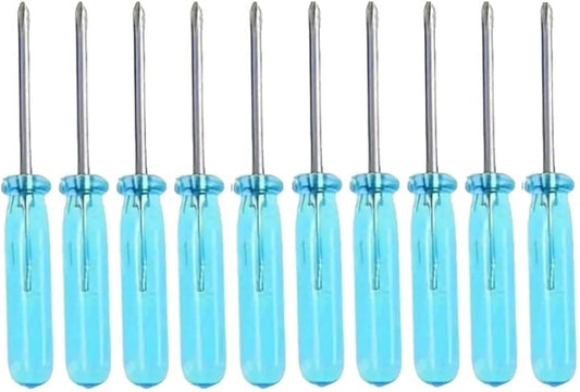 "New" 10pcs Mini Blue Phillips Screwdriver Set                                18