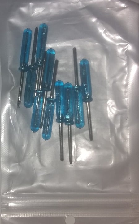 "New" 10pcs Mini Blue Phillips Screwdriver Set                                18