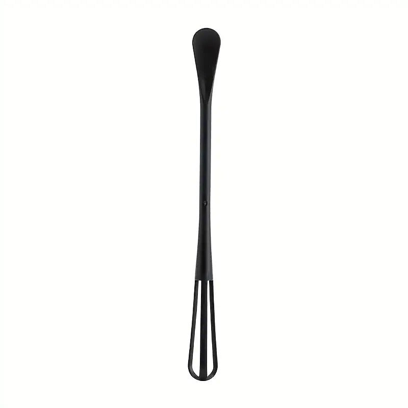 "New" 1 Piece Egg Whisk With Teaspoon - 2 In 1 Small Spoon and Mini Whisk      8