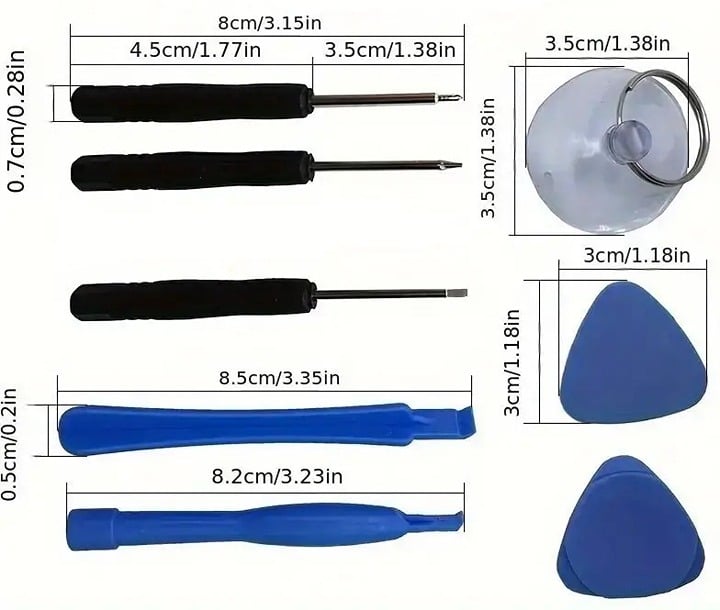 "New" 8 Pcs Universal Mobile Repair Tool Set                                  17