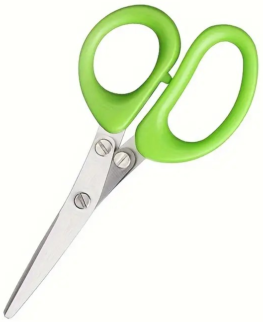 "New" (3-Pack) 5 Inch 3-Layer Vegetable Scissors for Chopping Vegetables                                                         19