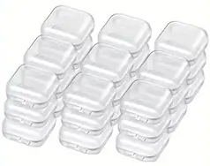 "New" (20 Pack) Mini Portable Transparent Plastic Storage Case                                         20