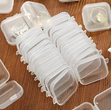 "New" (20 Pack) Mini Portable Transparent Plastic Storage Case                                         20