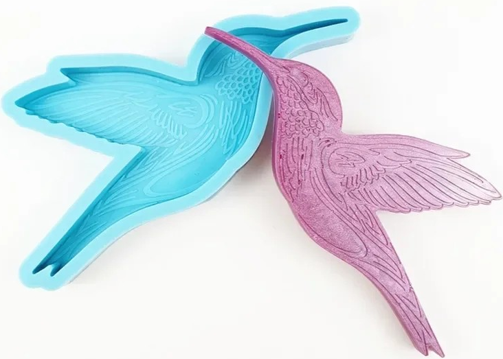 "New" Shiny Glossy Hummingbird Resin Silicone Mold