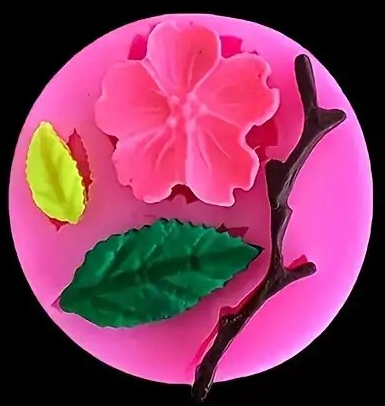 "New" Silicone Peach Flower Shape Mold for DIY Candles and Aromatherapy                        20