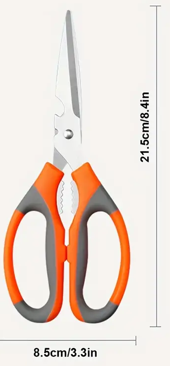 "New" Multifunctional Stainless Steel Kitchen Scissors with Bottle Opener                            19