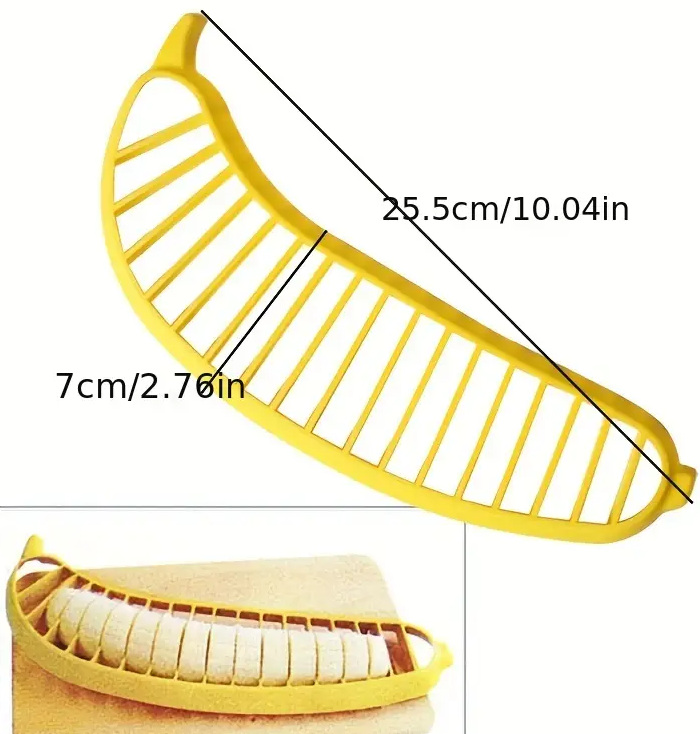 "New" Multifunctional Fruit Slicer - Reusable Banana, and Egg Slicer                                    11