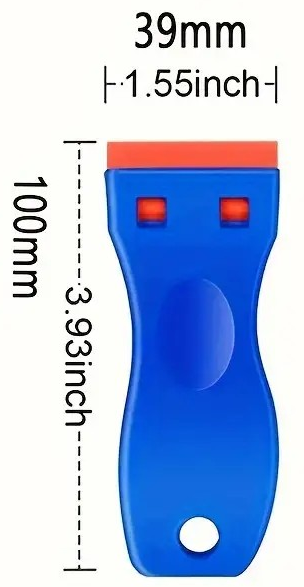 "New" Plastic Razor Blade Scraper and 15 Blades Set