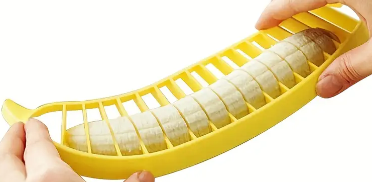 "New" Multifunctional Fruit Slicer - Reusable Banana, and Egg Slicer                                    11