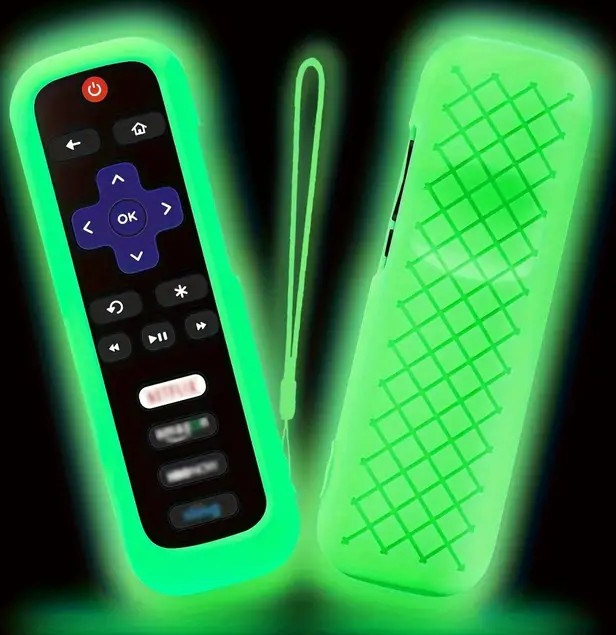 "New" Universal Luminous Silicone Remote Control Cover for Roku                                       17